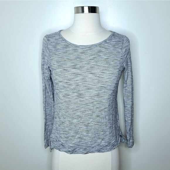 Madewell | Black and White Static Striped Top - Picture 1 of 4